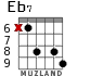 Eb7 for guitar - option 3