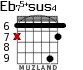 Eb75+sus4 for guitar - option 3