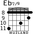 Eb7/9 for guitar - option 4