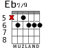Eb7/9 for guitar - option 1