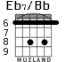 Eb7/Bb for guitar - option 3