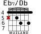 Eb7/Db for guitar - option 1