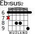 Eb7sus2 for guitar - option 2
