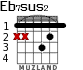 Eb7sus2 for guitar - option 1