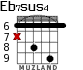 Eb7sus4 for guitar - option 3