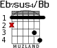 Eb7sus4/Bb for guitar - option 1