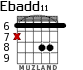 Ebadd11 for guitar - option 3