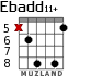 Ebadd11+ for guitar - option 2