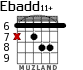 Ebadd11+ for guitar - option 3