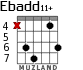 Ebadd11+ for guitar - option 1