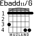 Ebadd11/G for guitar - option 2