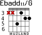 Ebadd11/G for guitar - option 3