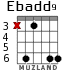 Ebadd9 for guitar - option 2