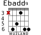 Ebadd9 for guitar