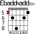 Ebadd9add11+ for guitar - option 2