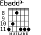 Ebadd9+ for guitar - option 3