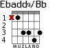 Ebadd9/Bb for guitar - option 2