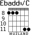 Ebadd9/C for guitar - option 5