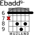 Ebadd9- for guitar - option 3