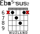 Ebm5-sus2 for guitar - option 3