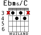 Ebm6/C for guitar - option 1