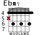 Ebm7 for guitar - option 2