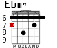 Ebm7 for guitar - option 3