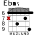 Ebm7 for guitar - option 4