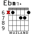 Ebm7+ for guitar - option 3