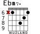 Ebm7+ for guitar - option 4
