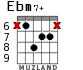 Ebm7+ for guitar - option 5