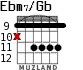 Ebm7/Gb for guitar - option 5