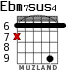 Ebm7sus4 for guitar - option 2