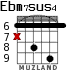 Ebm7sus4 for guitar - option 3