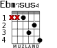 Ebm7sus4 for guitar - option 1