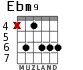 Ebm9 for guitar - option 1