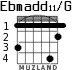 Ebmadd11/G for guitar - option 2