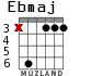 Ebmaj for guitar - option 2