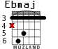 Ebmaj for guitar - option 3