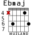 Ebmaj for guitar - option 4