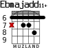 Ebmajadd11+ for guitar - option 1