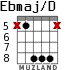 Ebmaj/D for guitar - option 5