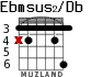 Ebmsus2/Db for guitar - option 1