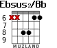 Ebsus2/Bb for guitar - option 4