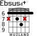 Ebsus4+ for guitar - option 2