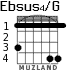 Ebsus4/G for guitar - option 2