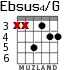 Ebsus4/G for guitar - option 3