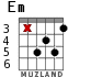 Em for guitar - option 3