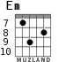 Em for guitar - option 7