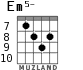 Em5- for guitar - option 6